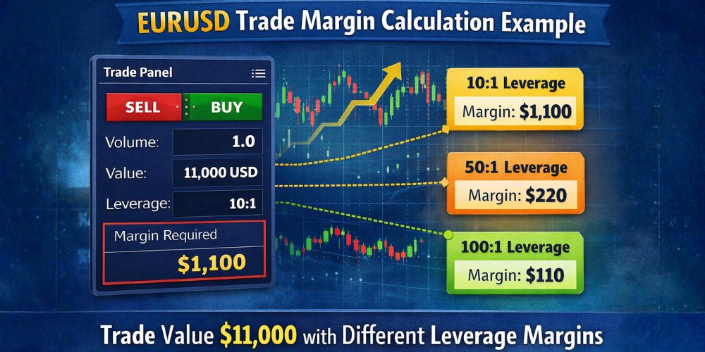 EURUSD Trade Margin Calculation Example